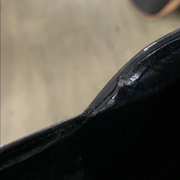 KATE SPADE SATURDAY Black Leather Block Heel Shoes - Picture 12 of 16